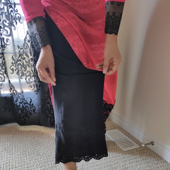 Indian suit, chicken plazo wit Georgette ku - Picture 3 of 7